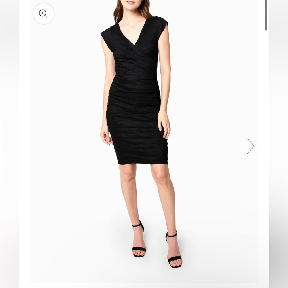NWT Nicole Miller Metal Short Sleeve Dress, Size 4